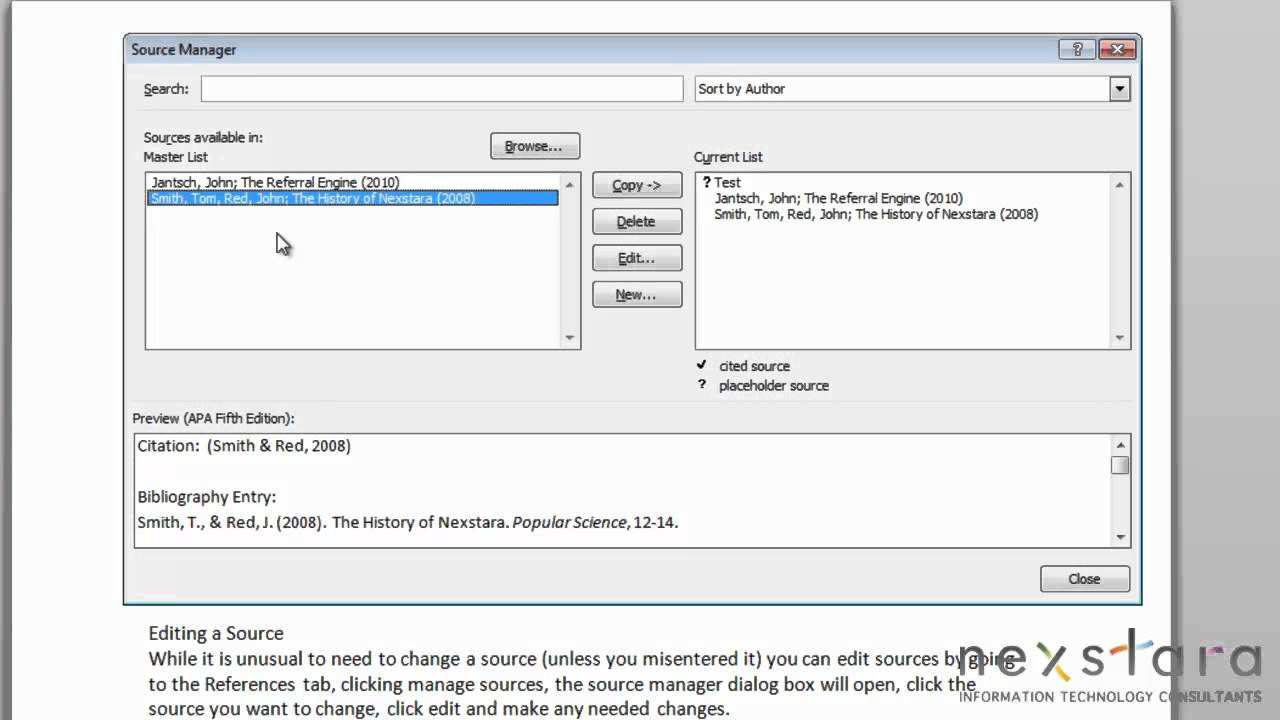 Microsoft Word - User Guide - Lesson Twenty-Three - Citations