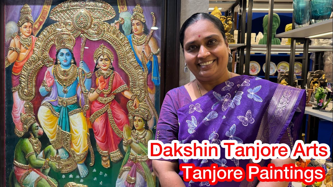 Dakshin Tanjore Arts | Beautiful Tanjore Paintings | Nanganallur showroom 