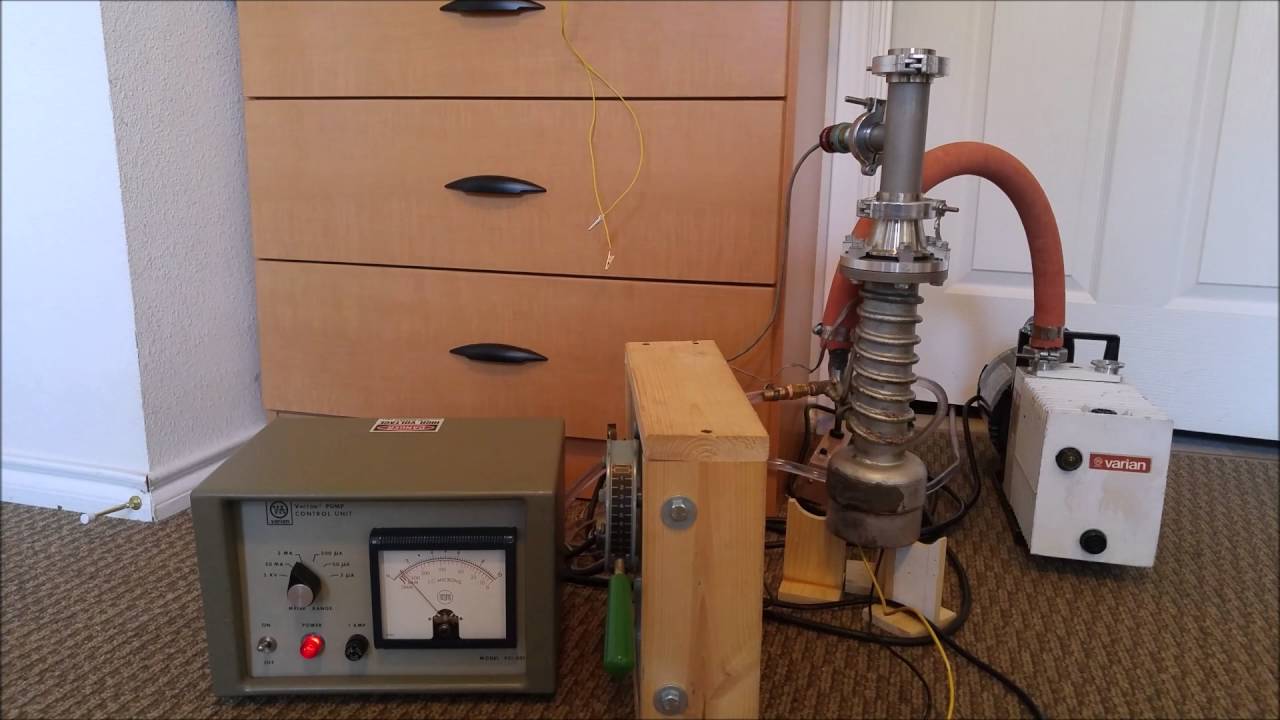 Diffusion pump first test