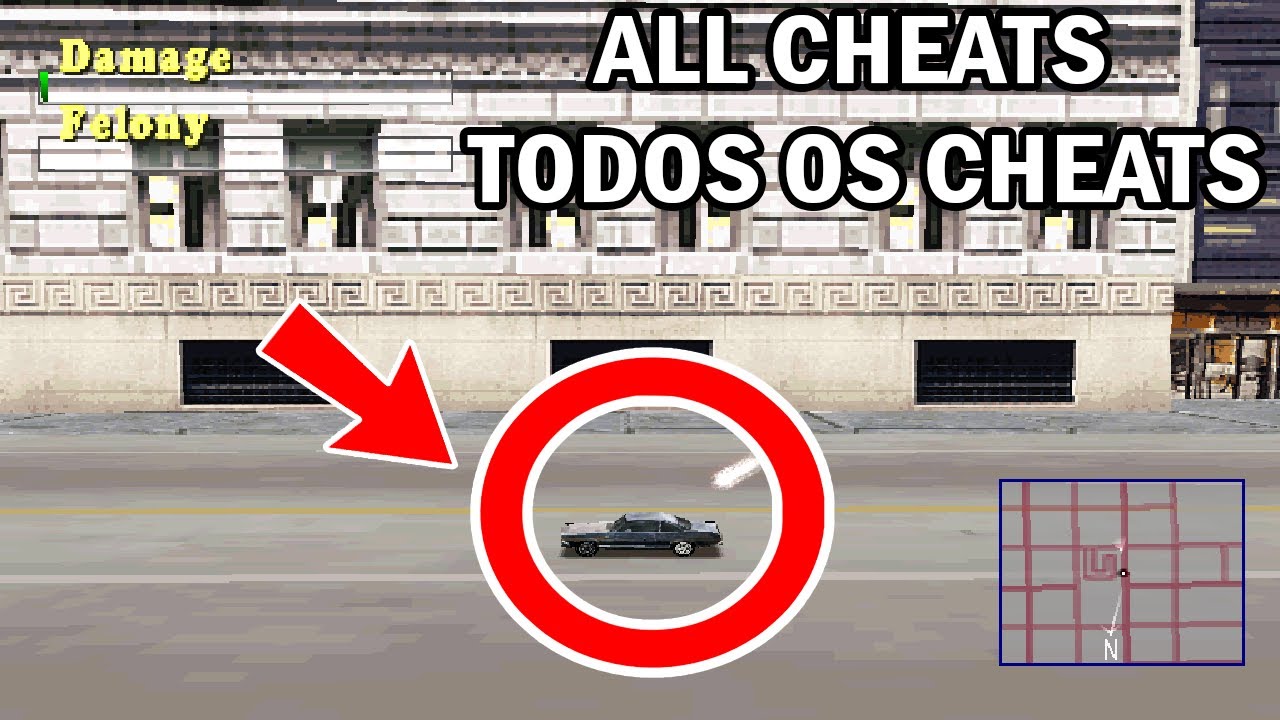 Driver [PS1] - All Cheats (Todos os Cheats)