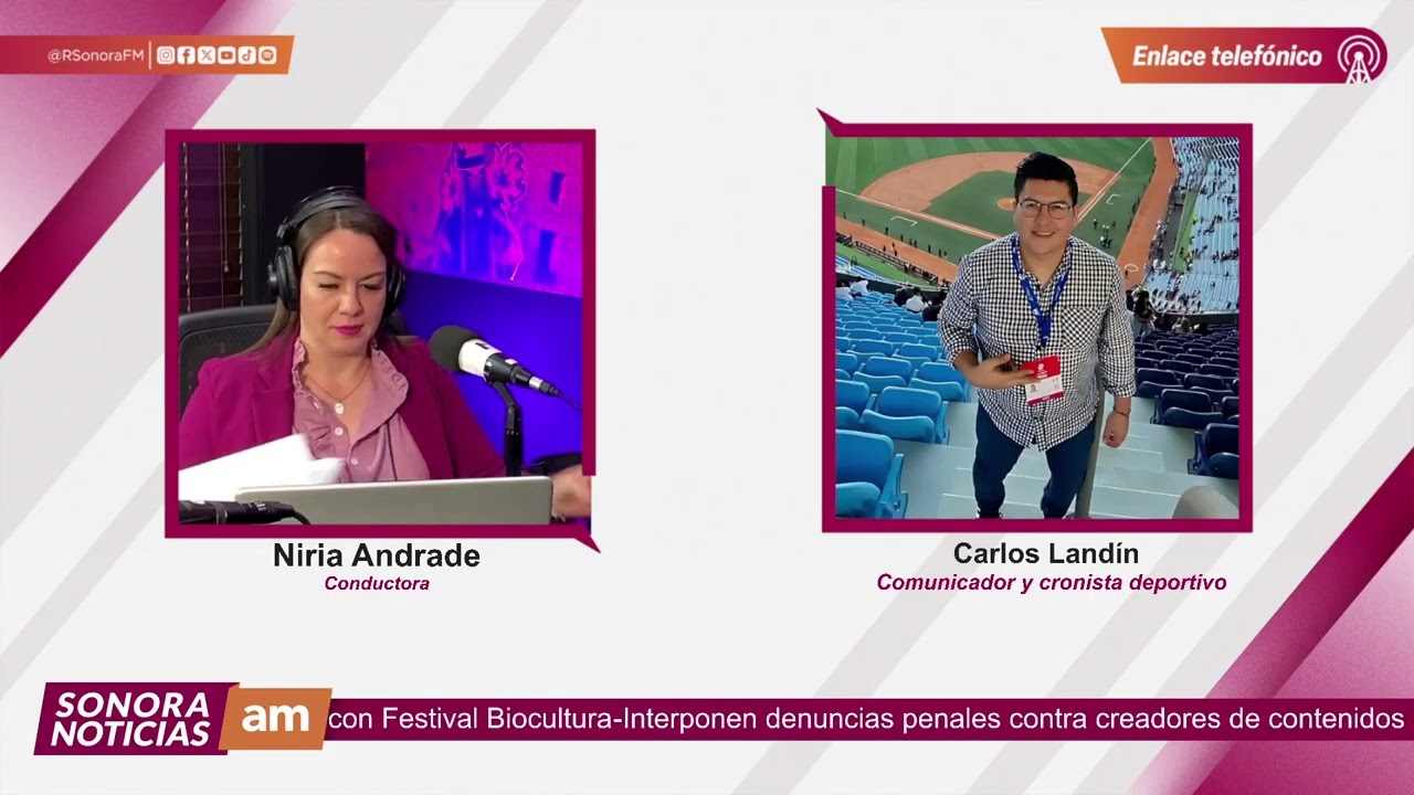 Sección deportiva con Carlos Landín.