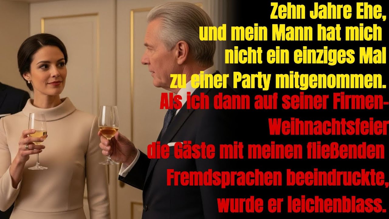 10 Jahre versteckt. Auf seiner Party beeindruckte ich mit Sprachen & er wurde leichenblass.