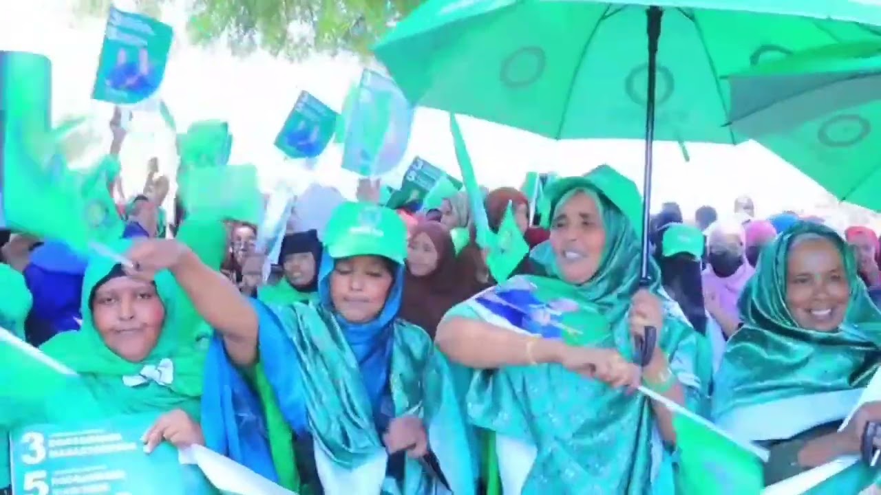 Xisbiga Ucid oo cudududiisa taageero ku soo bandhigay magaalada Burco.