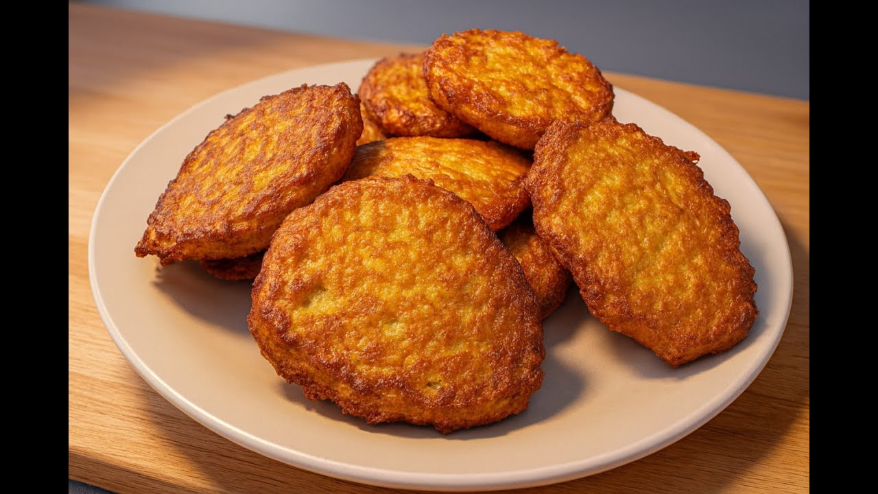Crispy Homemade Potato Fritters 🥔 | Easy Recipe Everyone Loves!
