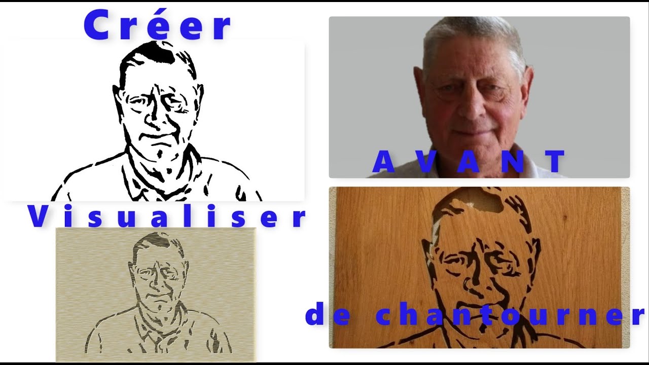 [TUTO] Création portrait ET Visualisation en 3D avant chantournage