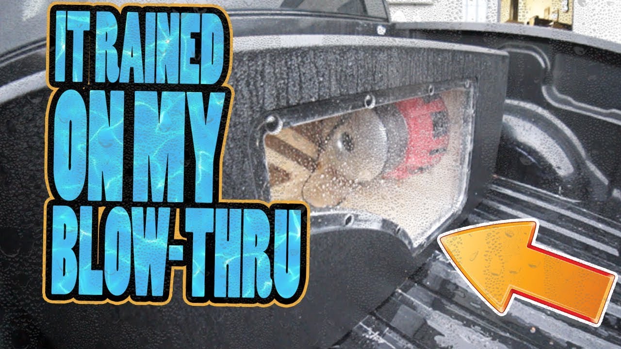 BLOW THROUGH subwoofer enclosure RAIN TEST! WILL IT SWELL?! - U-POL Raptor Liner - AMPLIFIED #702