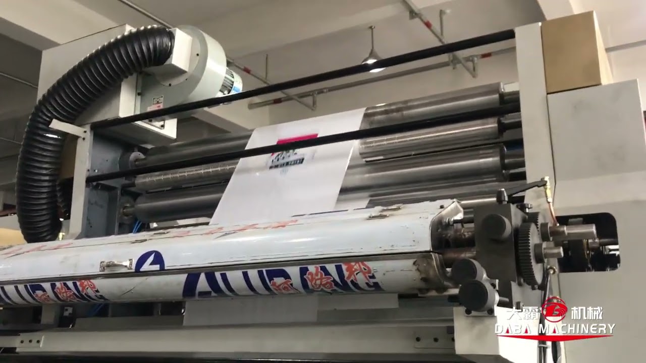 6-color helical gear flexographic printing machine