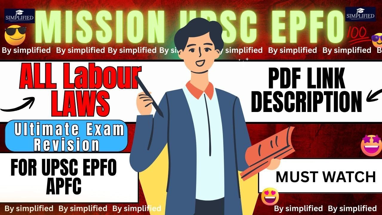 🔥 &ldquo;ALL Labour Laws ONE-SHOT 🔥 | EPFO APFC FINAL REVISION | Must Watch!&rdquo;