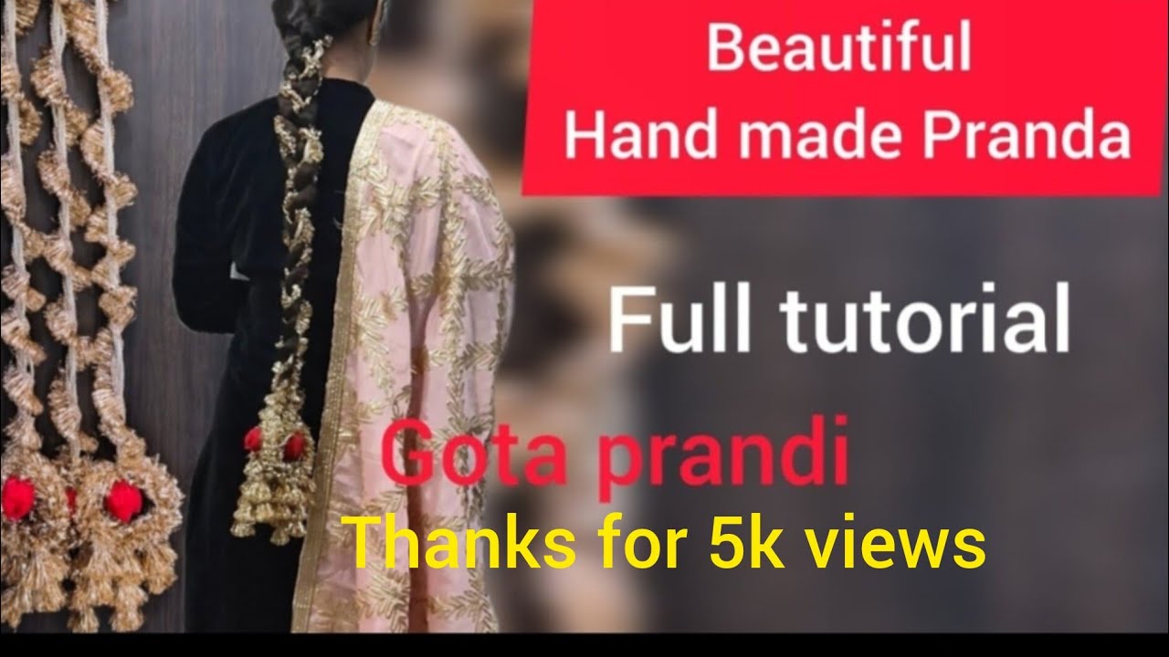 Hand made pranda for Lohri/Pranda from kiran lace/full tutorial #pranda 