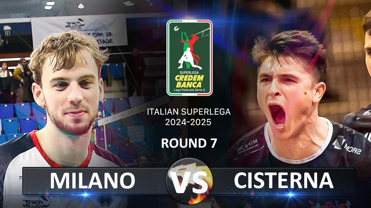 Milano vs Cisterna | Italian Volleyball SuperLega 2024/2025