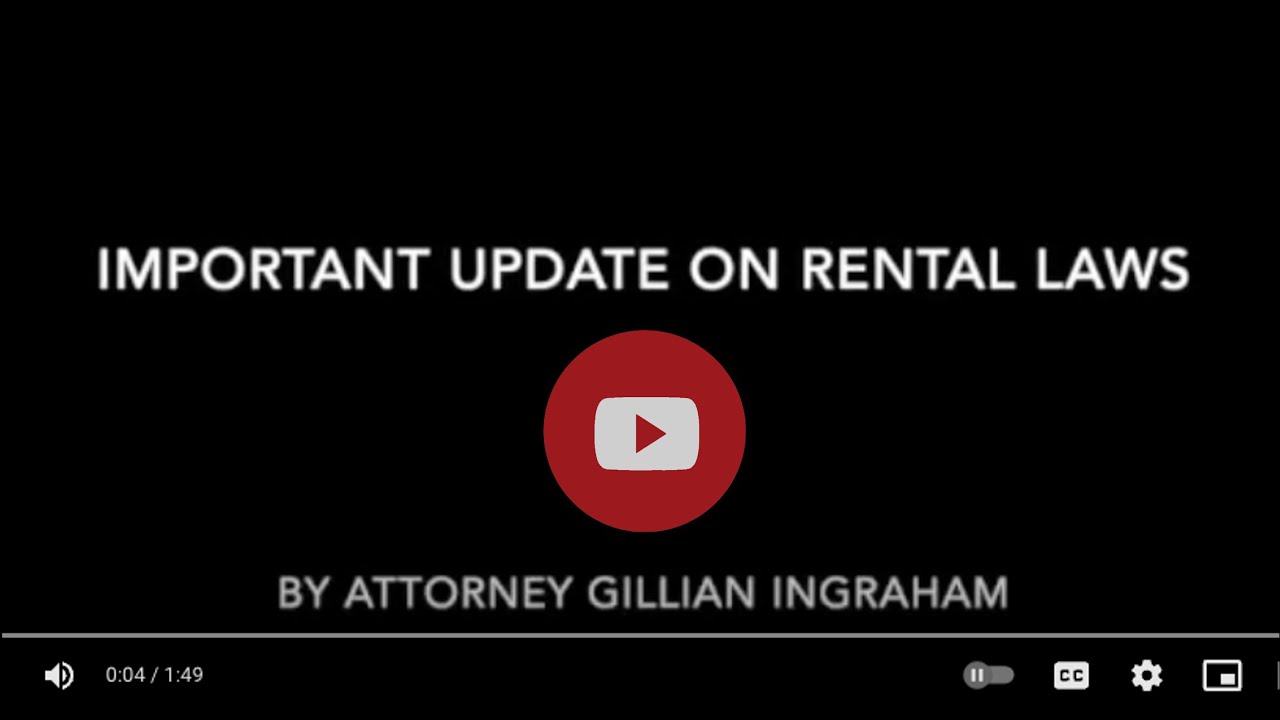 Important Update on Rental Laws