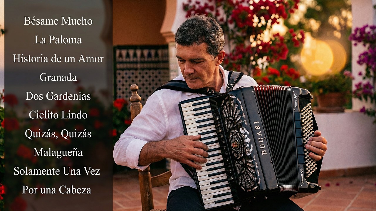 Most Famous Spanish Songs   Passionate Accordion Music & Stunning Landscapes of Spain