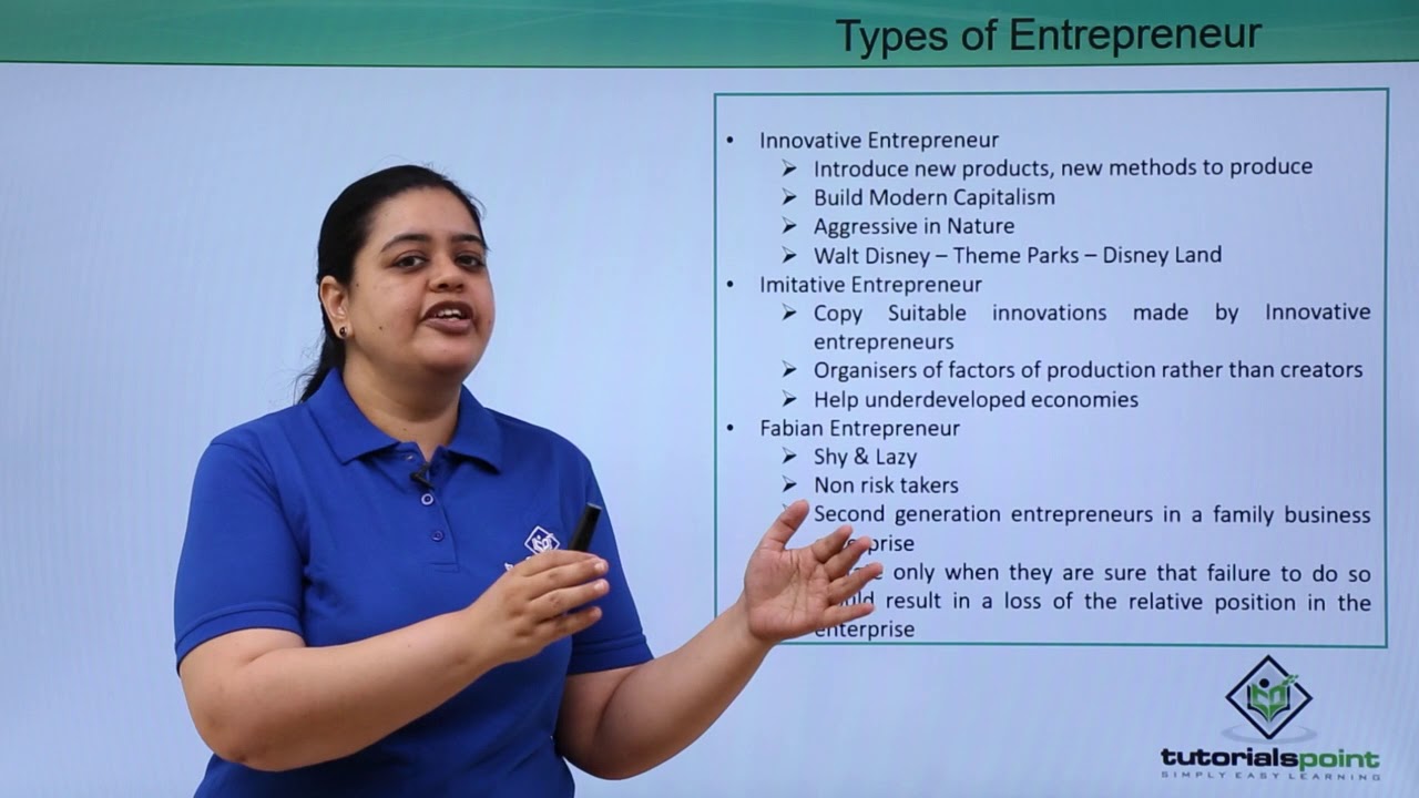 Class 11th – An Entrepreneurs | Entrepreneurship | Tutorials Point