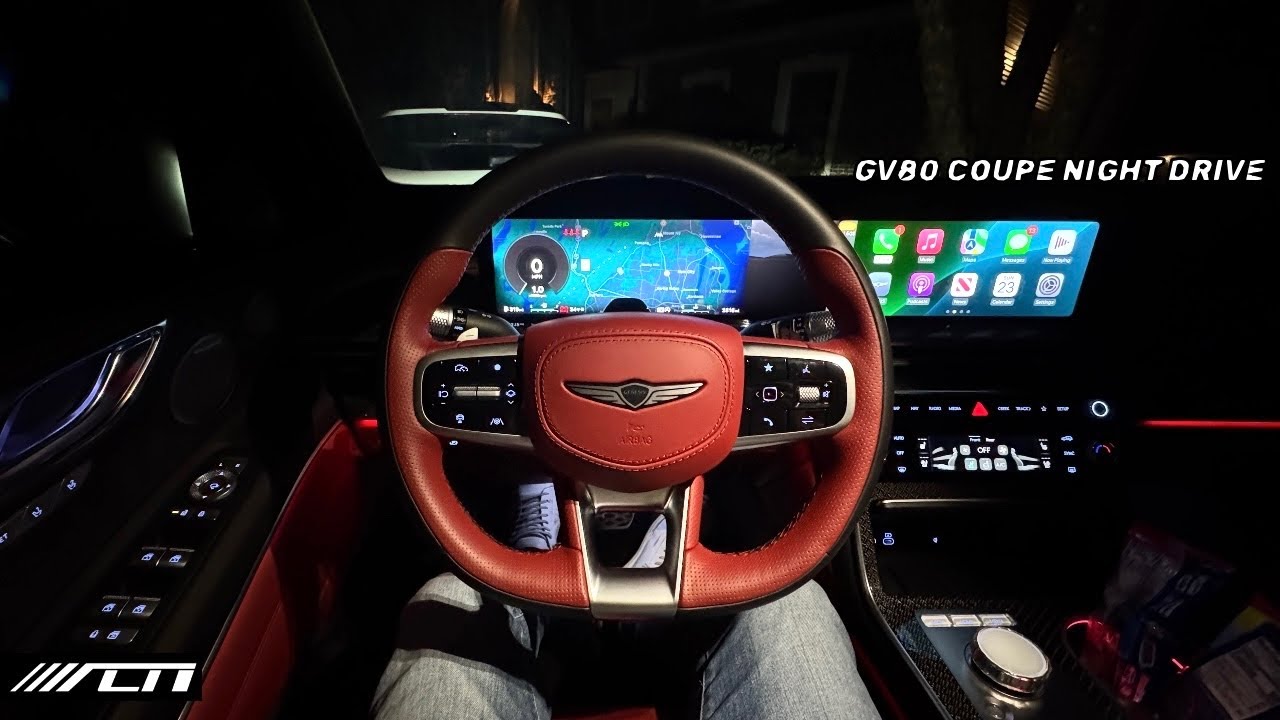 2025 Genesis GV80 Coupe POV Night Drive /// Allcarnews
