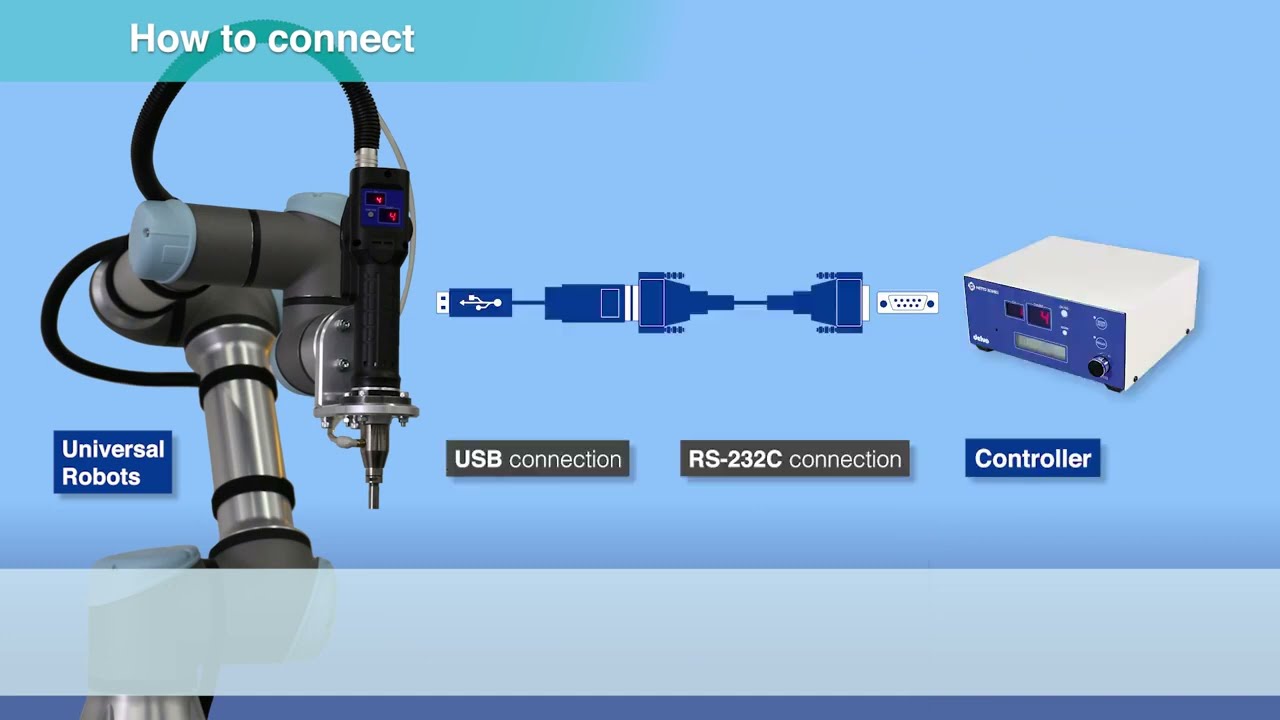 NITTO KOHKI Automation of screw fastening! delvo DLV45C x Universal Robots    Setting of  delvo