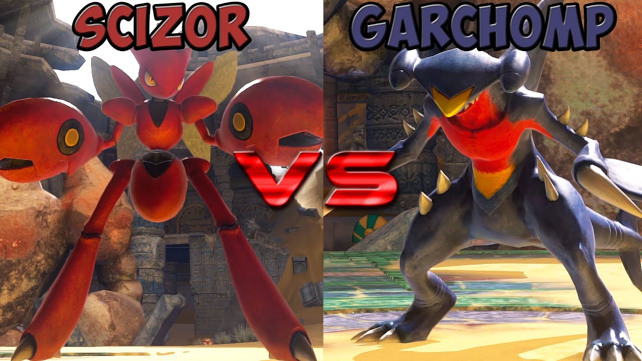 Pokken tournament DX - Scizor vs Garchomp