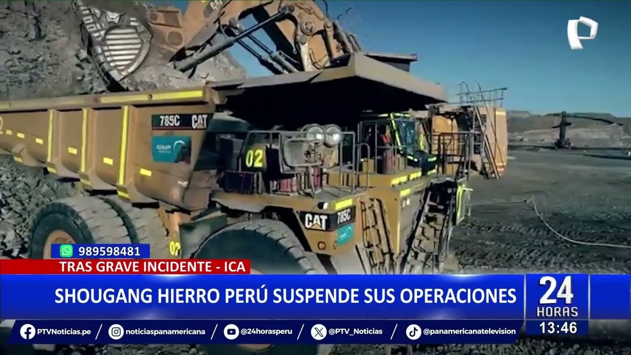 Ica: Shougang Hierro Perú suspende sus operaciones tras grave incidente