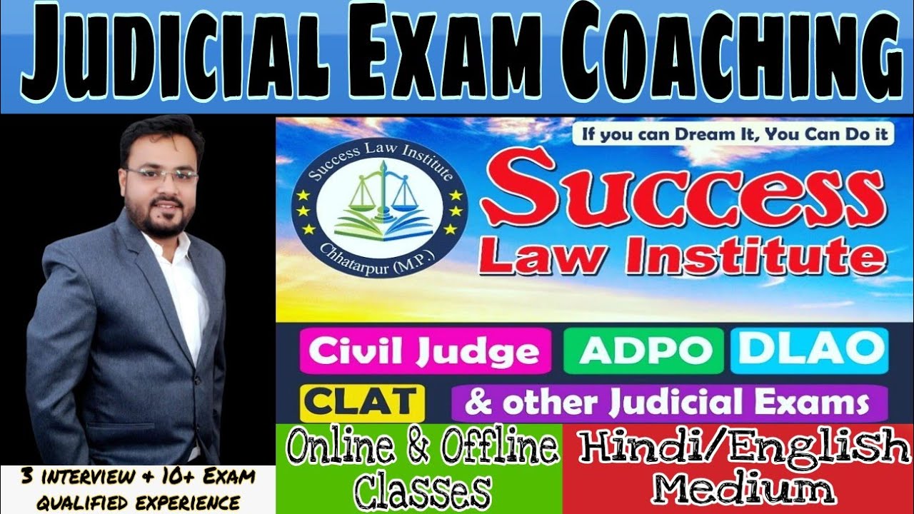 Judicial Exam Coaching | Online & Offline Judicial Coaching | Success Law Institute [Hin/Eng Medium]