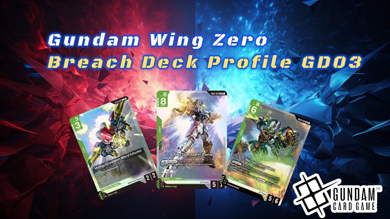 Gundam wing Zero Breach Deck profile GD03