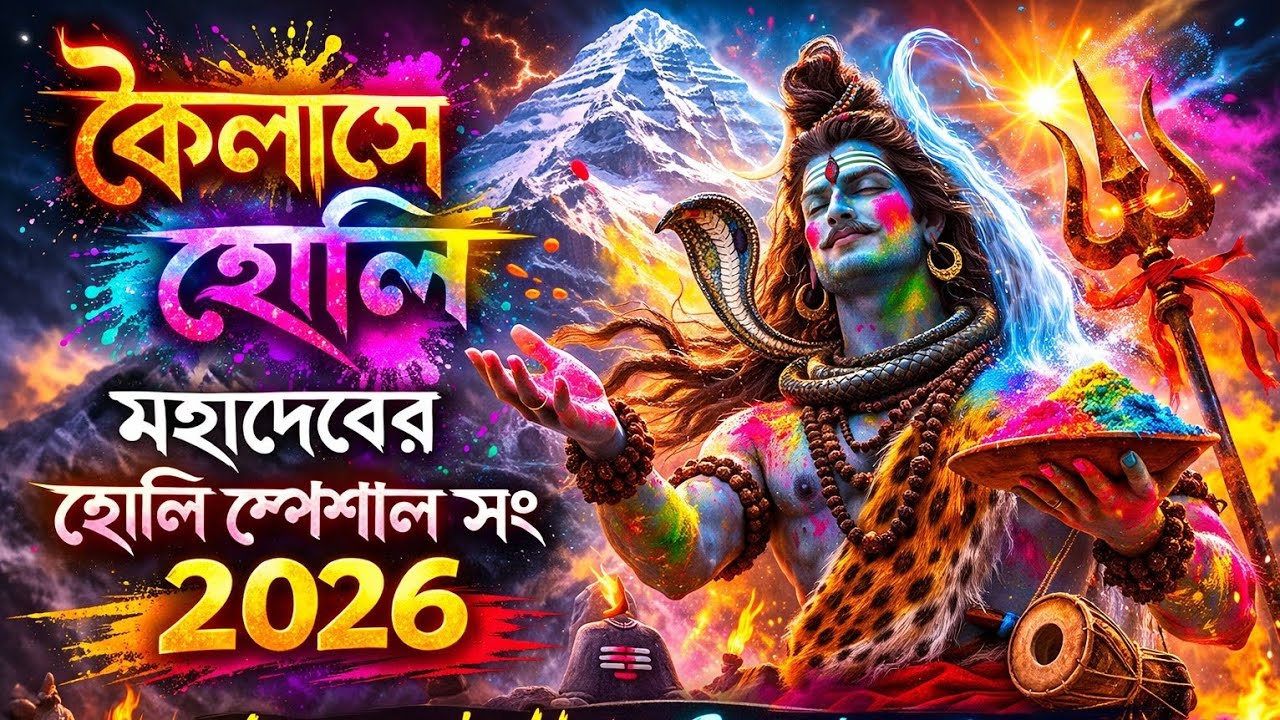 Mahadev’s Holi Special Song 2026 🔥 | কৈলাসে হোলি | Shiv Bhajan Bangla