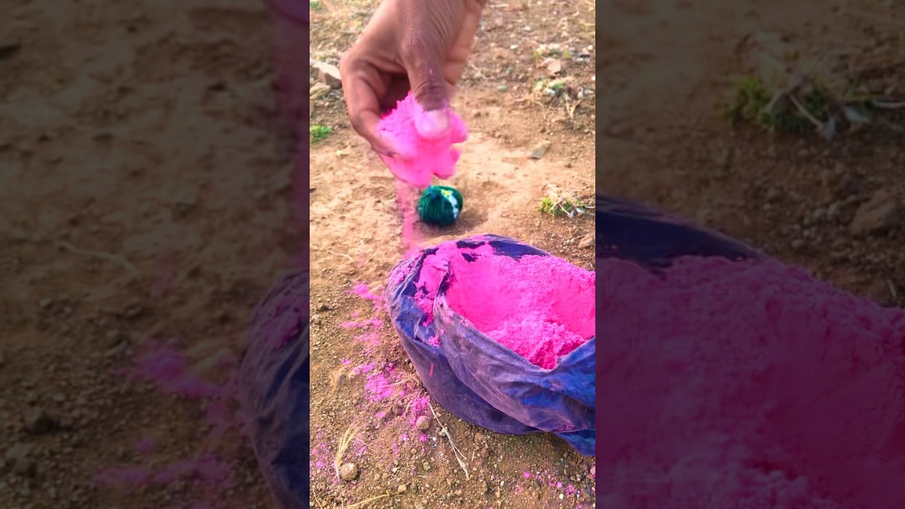 Gulaal Pile Me Sutli Bomb Blast 😱💥 | Color Explosion #shorts