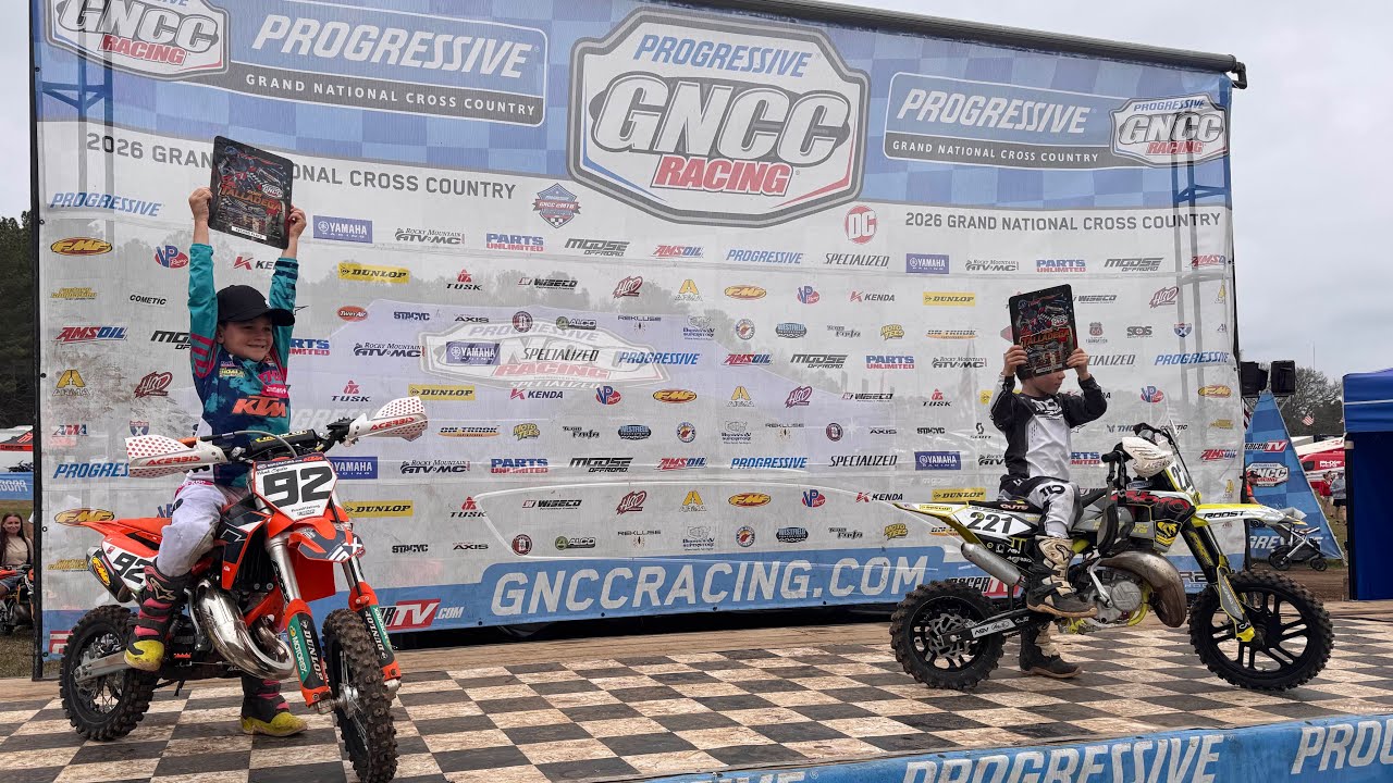 Talladega GNCC 2026 Peewee Bikes Sr. 1 Hank Squire