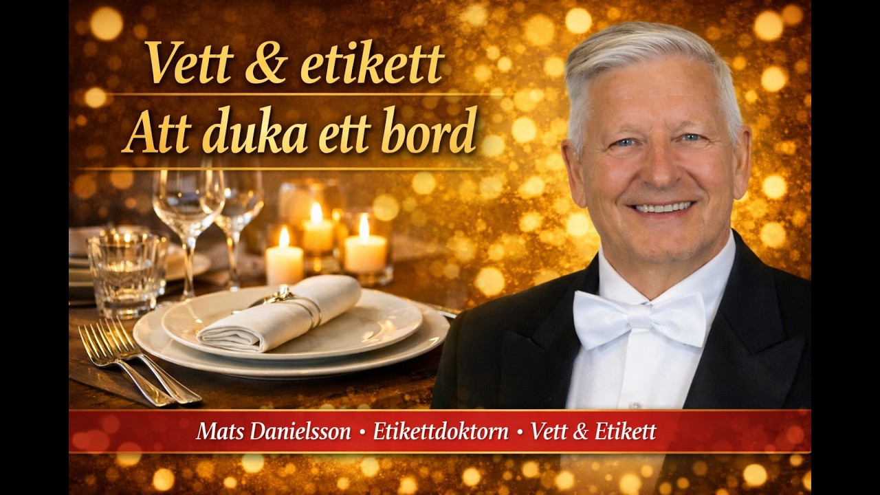 Vett-och-etikett - Etikettdoktorn visar: Att duka ett bord.AVI