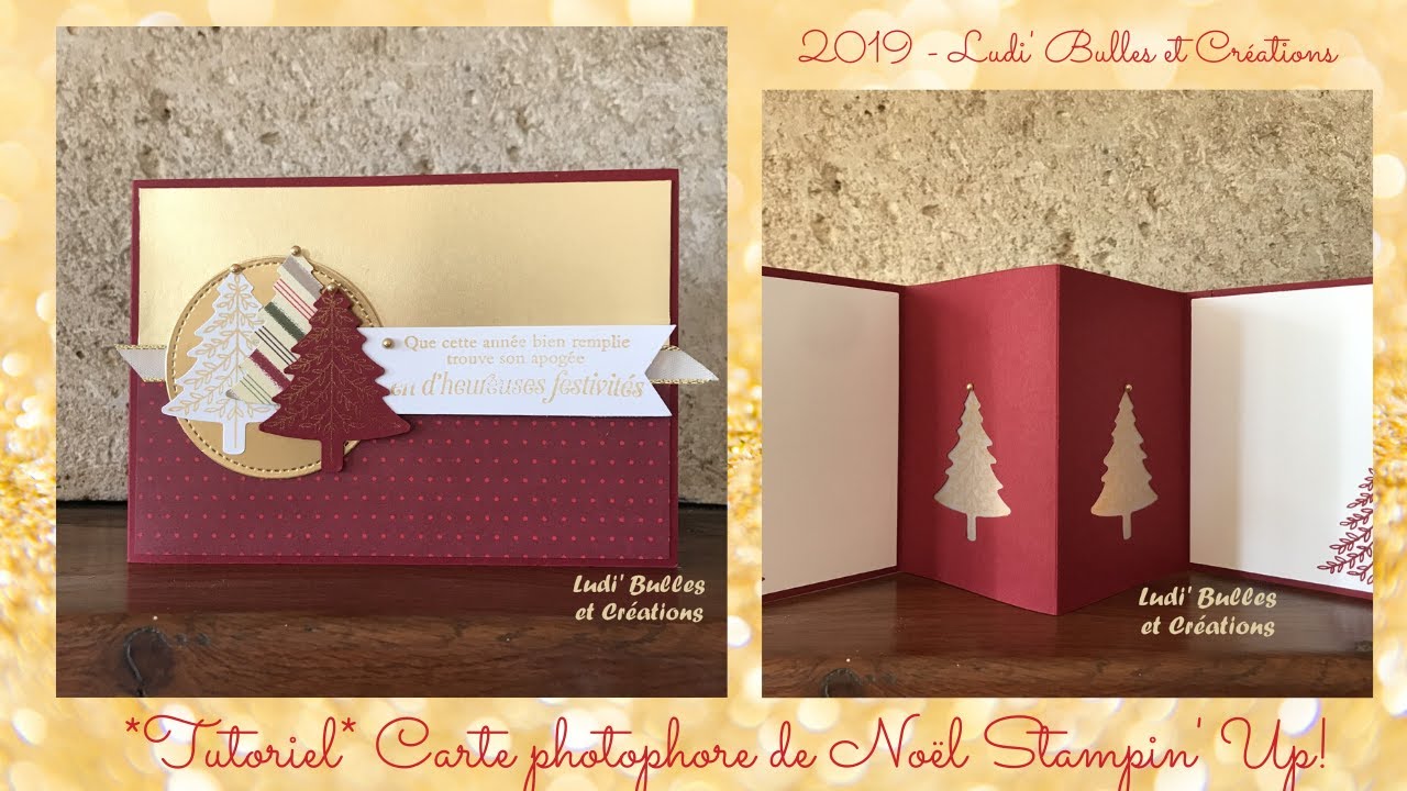 *Tutoriel* Carte photophore de Noël avec les produits Stampin' Up! par Ludi' Bulles & Créations