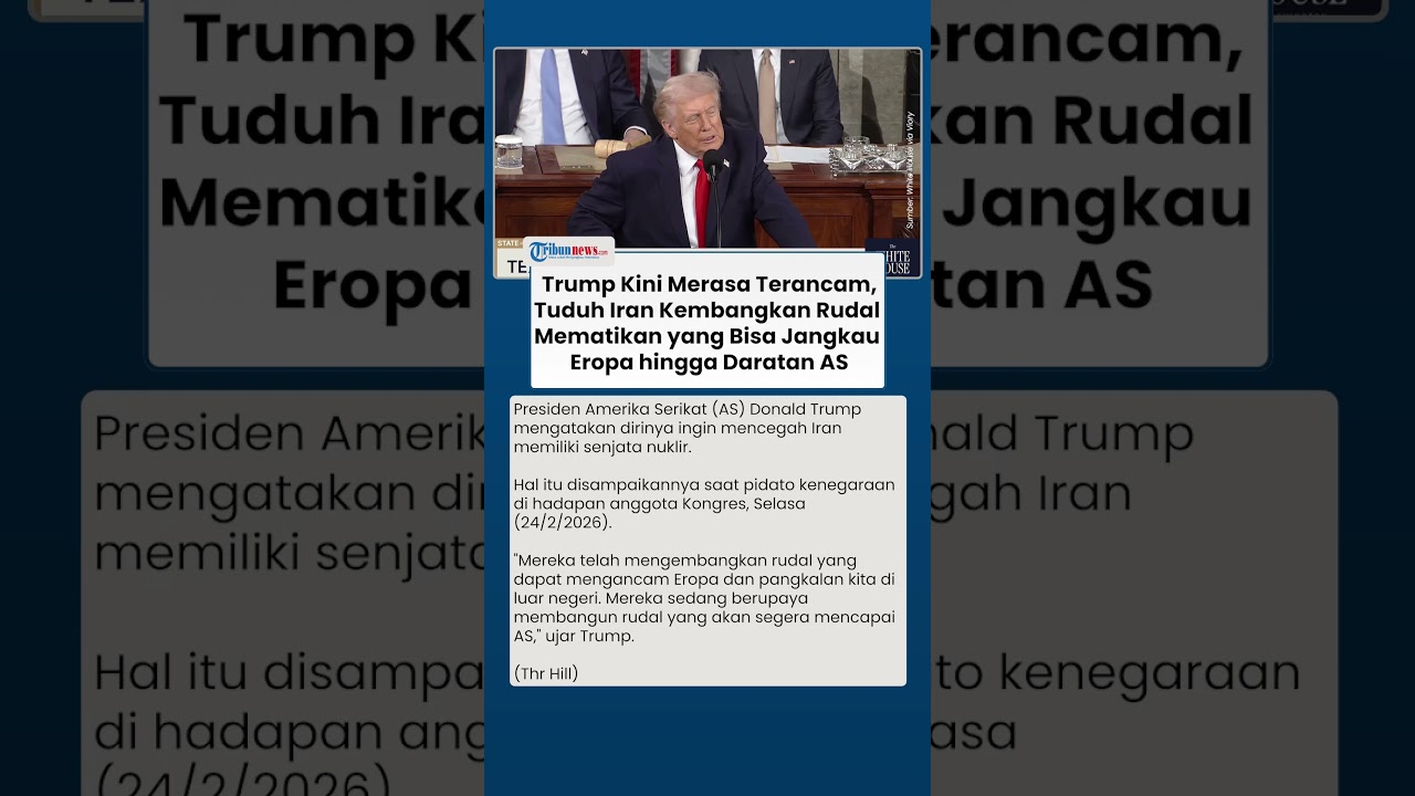 Trump Tuduh Iran Kembangkan Rudal yang Bisa Jangkau AS, Pangkalan Militer di Luar Negerinya Terancam
