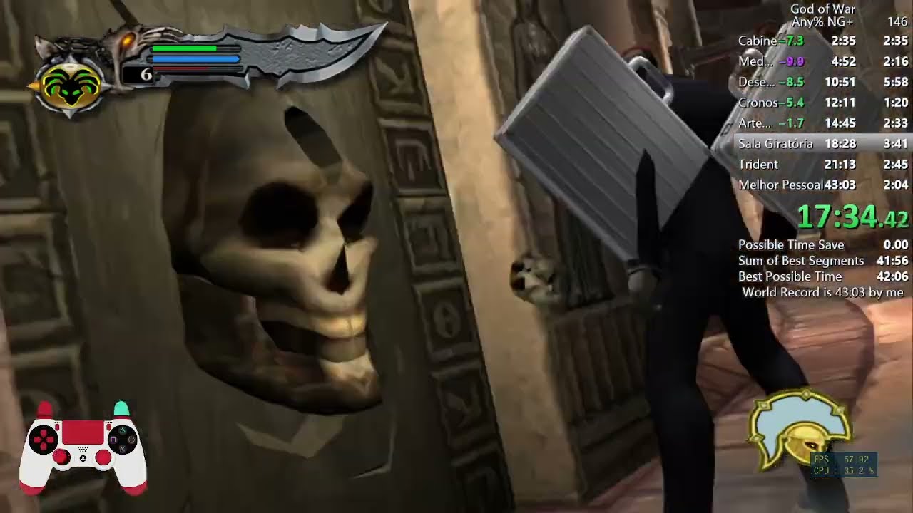 God of War - Speedrun Any% NG+ 42:35 PS3 Emulator