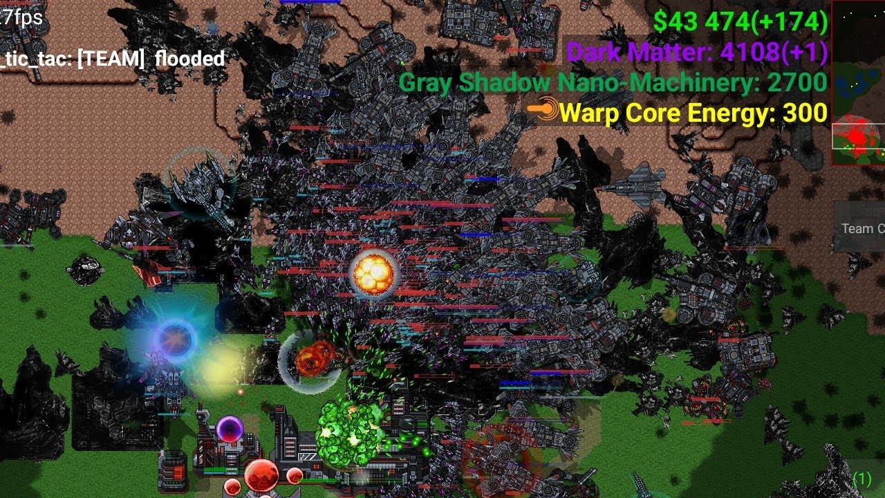 Rusted Warfare - War Commander mod replay4vs4 impossible AI multi-player