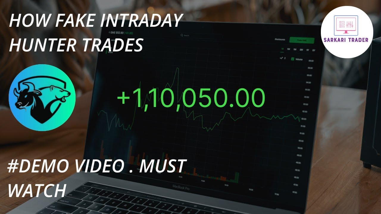 HOW INTRADAY HUNTER TAKES FAKE TRADE | LIVE DEMO