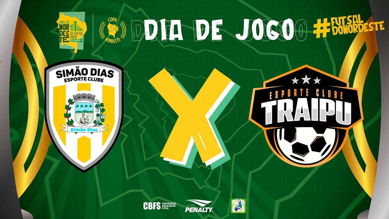 Copa Nordeste de Futsal | Sim&atilde;o Dias X Traipu | Final | Ao Vivo