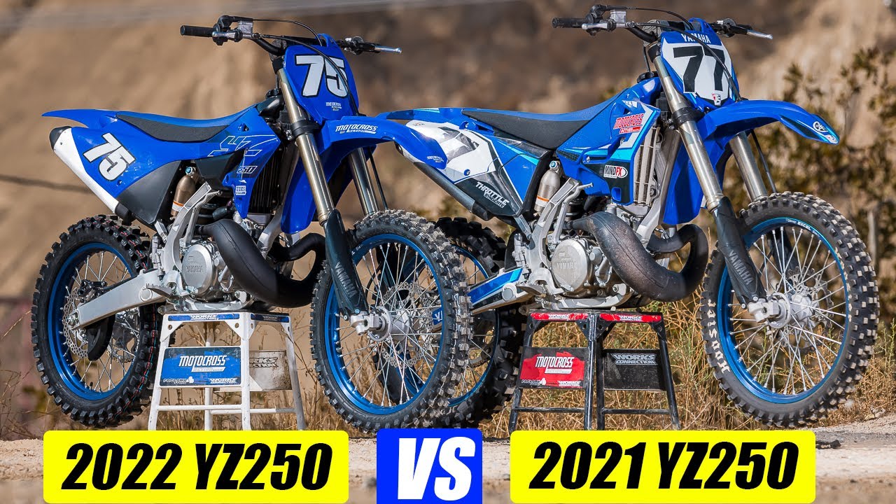 2022 Yamaha YZ250 vs 2021 Yamaha YZ250 Two Strokes - Motocross Action Magazine