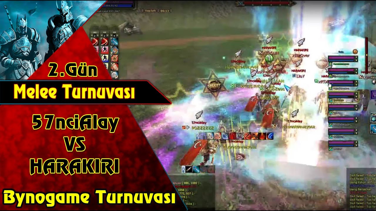 57nciAlay VS HARAKIRI  Melee Turnuvası 2.Gün  | Knight Online | Turnuva | PK