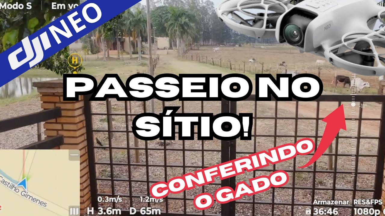 Passeio em um SÍTIO com o DRONE DJI NEO - Olha só oque ele pode fazer!  #djibrasil #djineo #dji