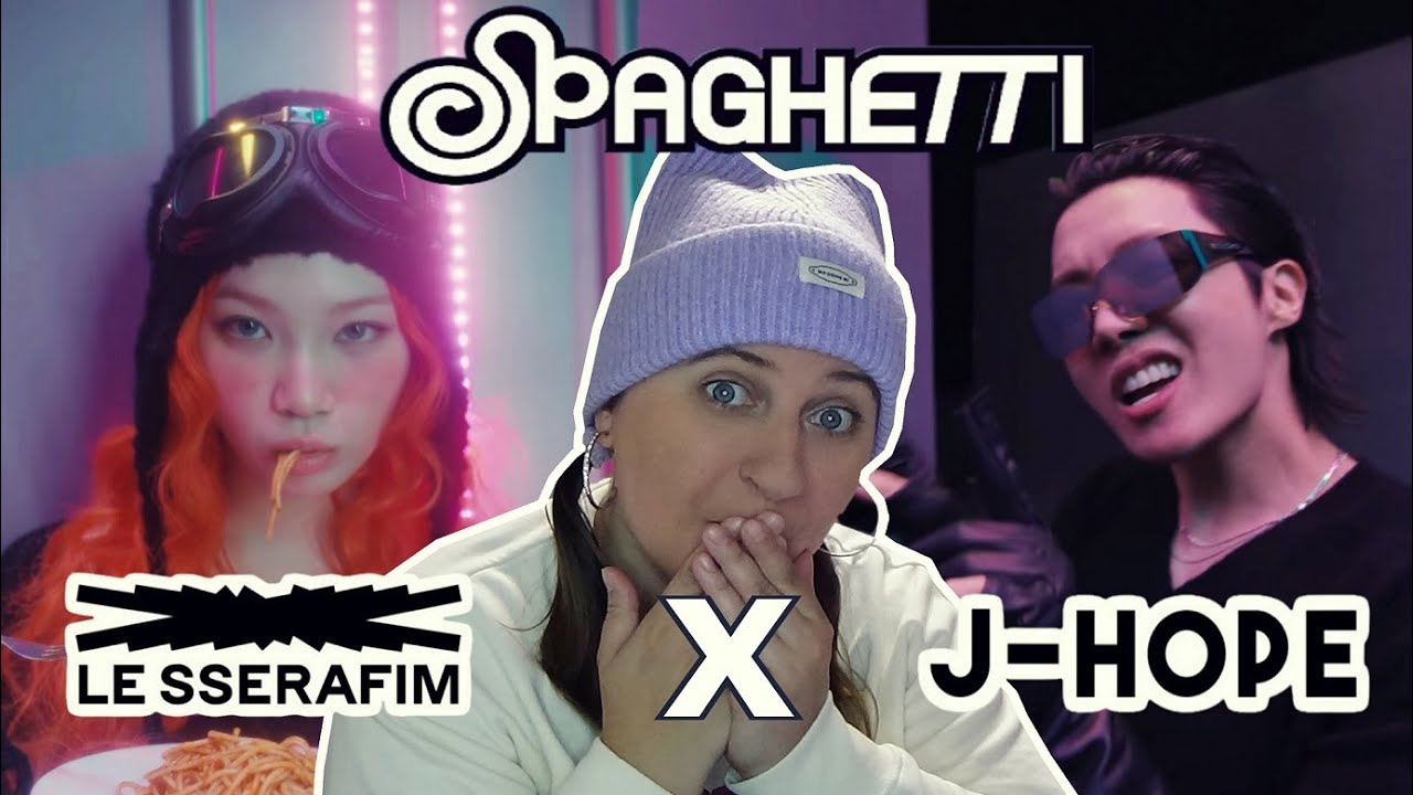 ЛЕ ССЕРАФИМ с участием. РЕАКЦИЯ Джей-Хоупа на «СПАГЕТТИ» 🍝🔥 | #jhope #BTS #LE_SSERAFIM