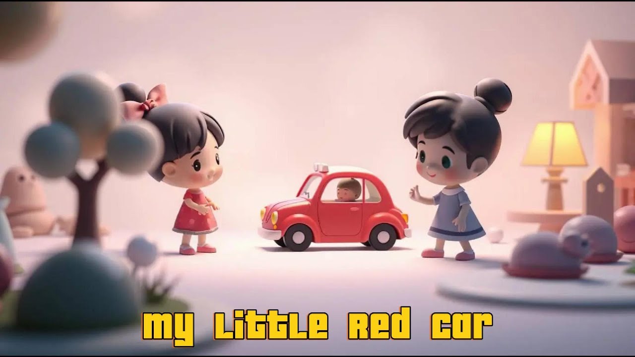 🚗❤️🌈 My Little Red Car – Fun Driving Adventure Song for Kids | Smily Miley Chily 🎶✨