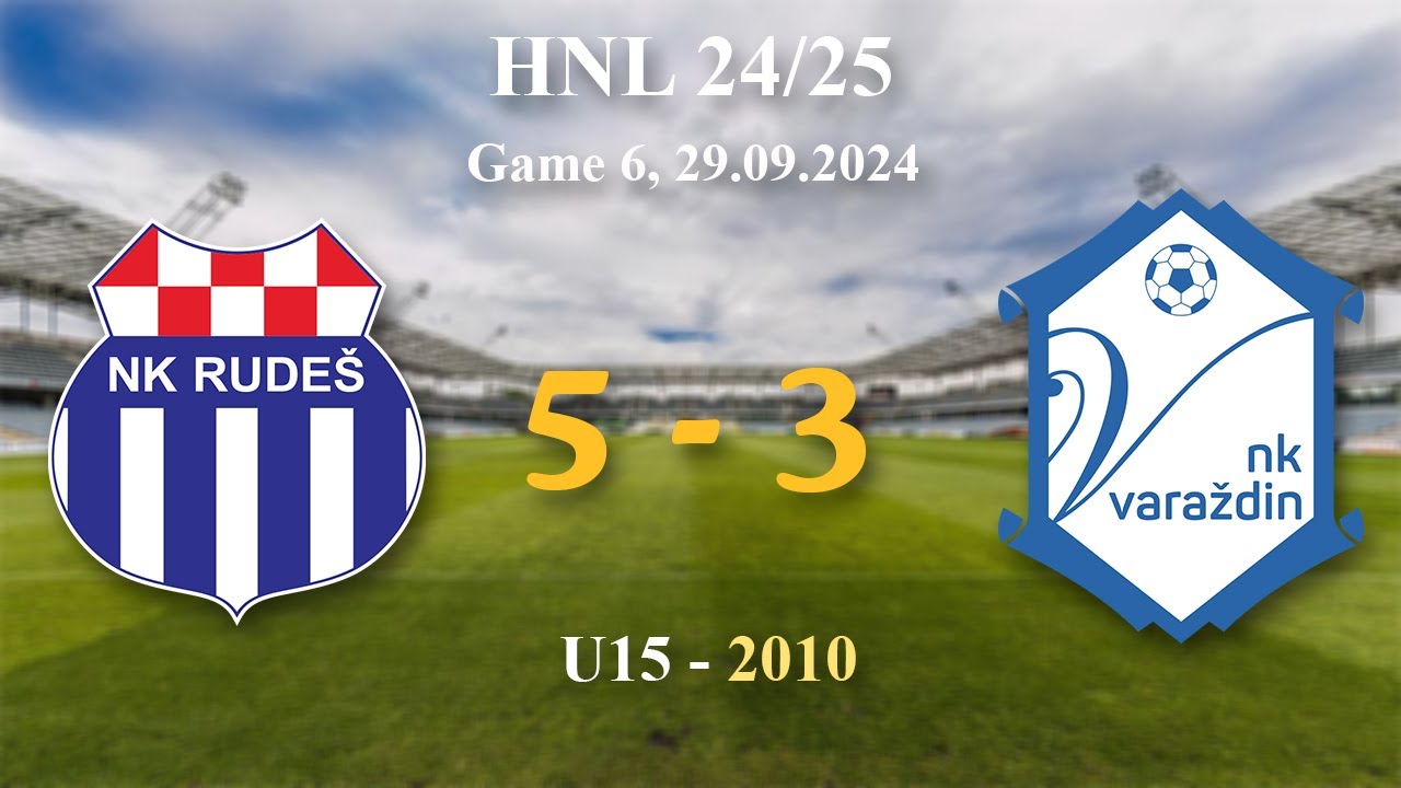 6. 2010 U15  Rudeš 5-3 Varaždin, HNL 24/25, 29.09.2024 #croatiafootball #hnl