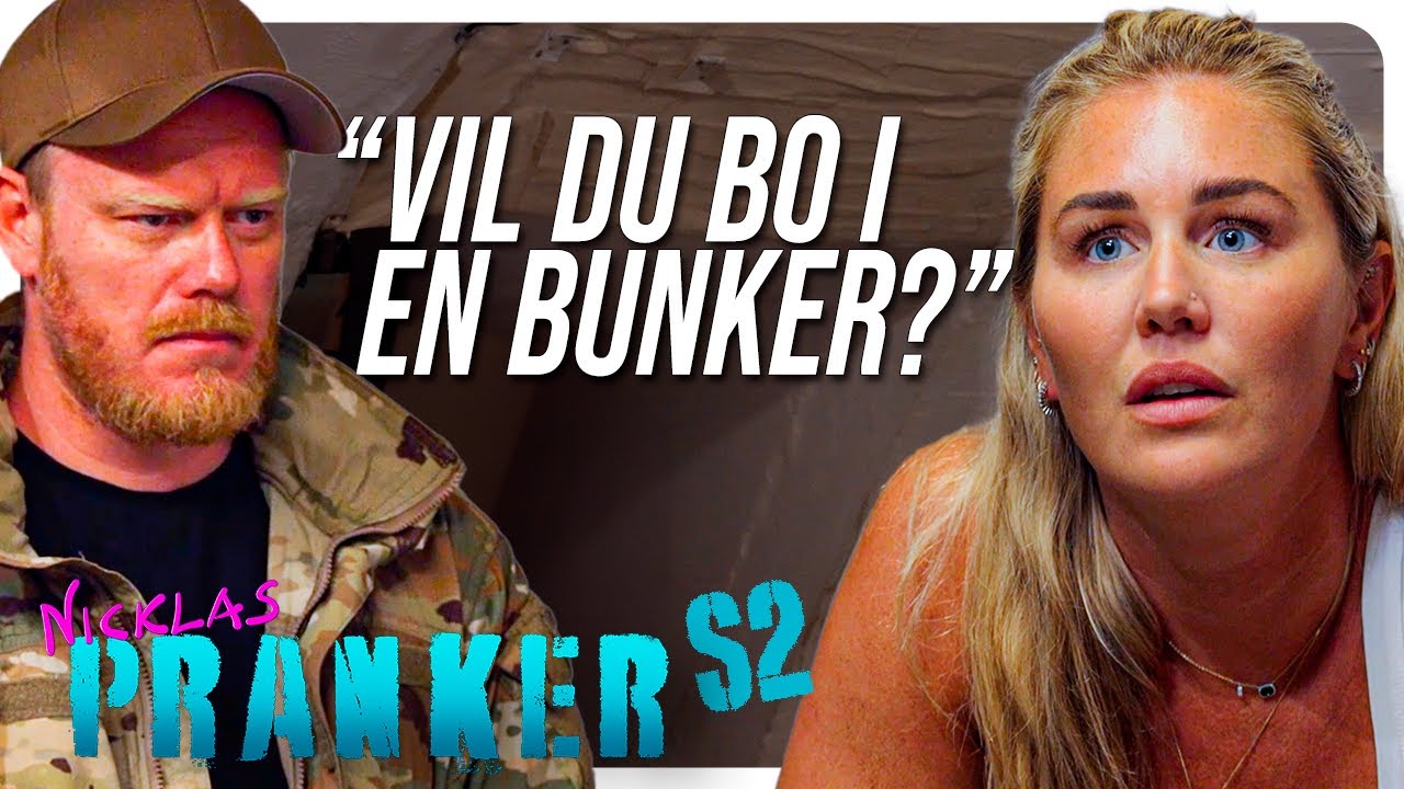 Bunker prank på Jeanette Ottesen - Nicklas Pranker | Prime Video Danmark