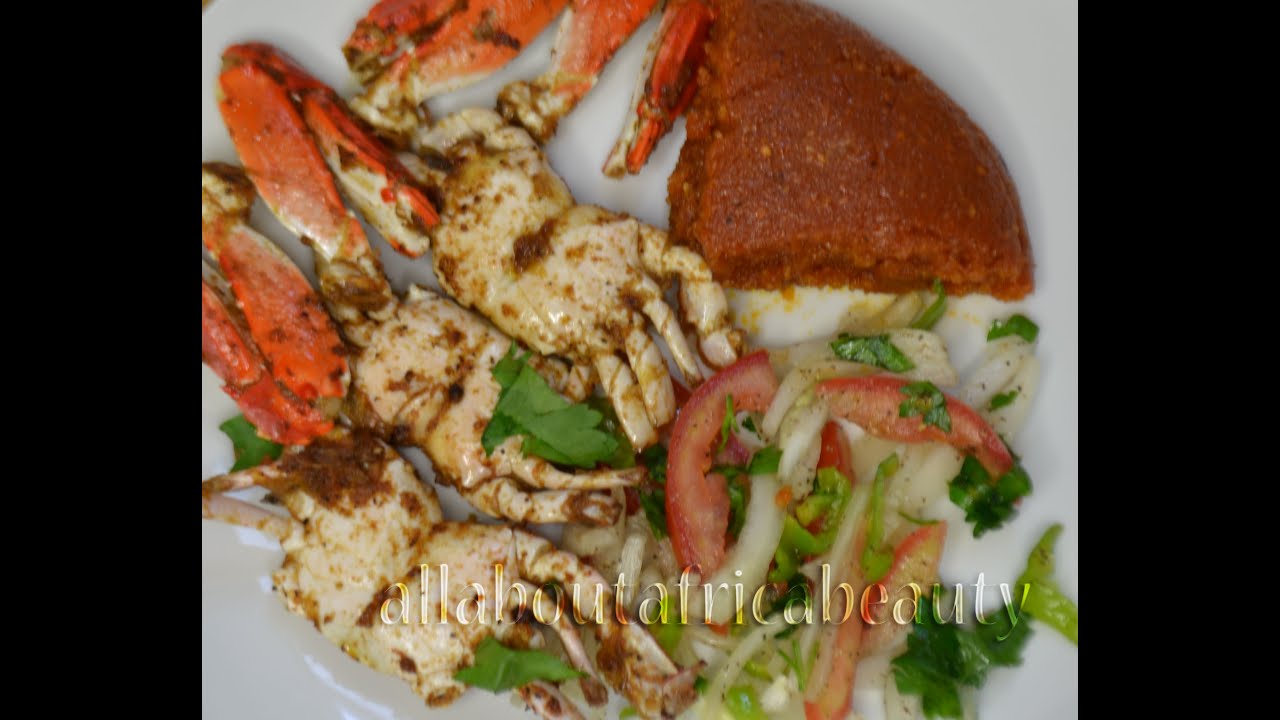 Pinon with fried crabs