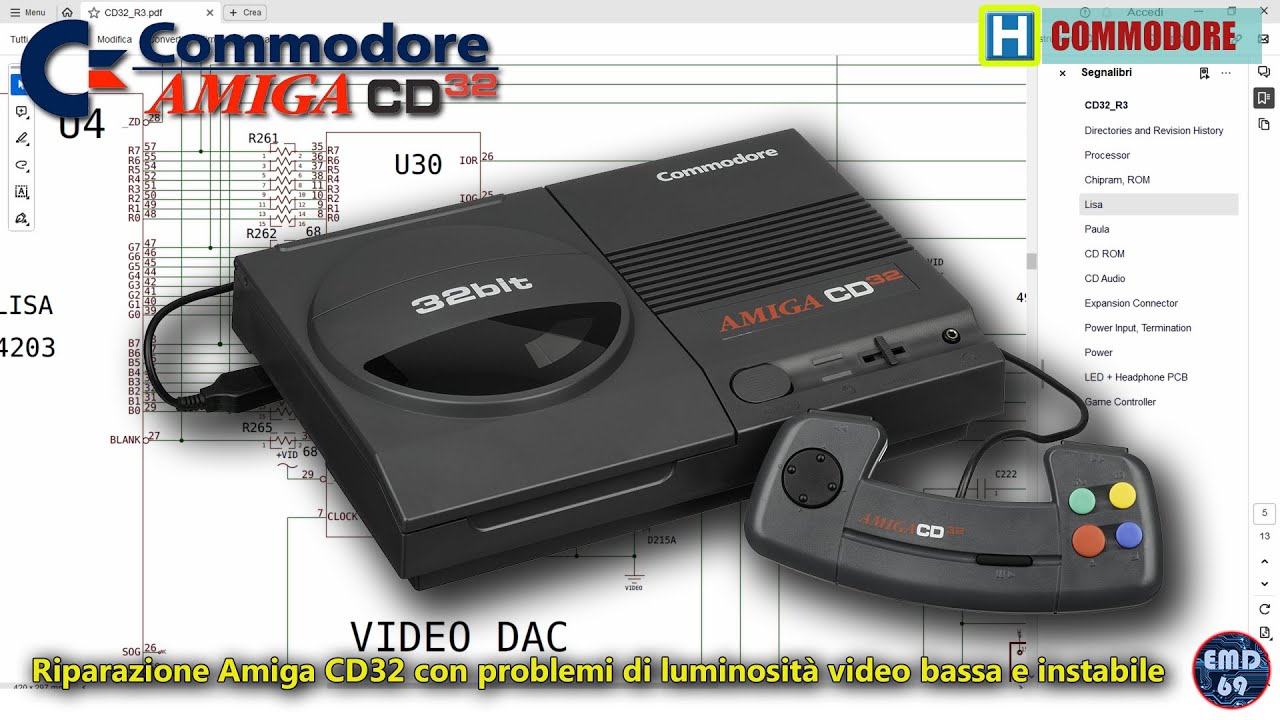Riparazione Amiga #CD32 afflitto da luminosità bassa e instabile