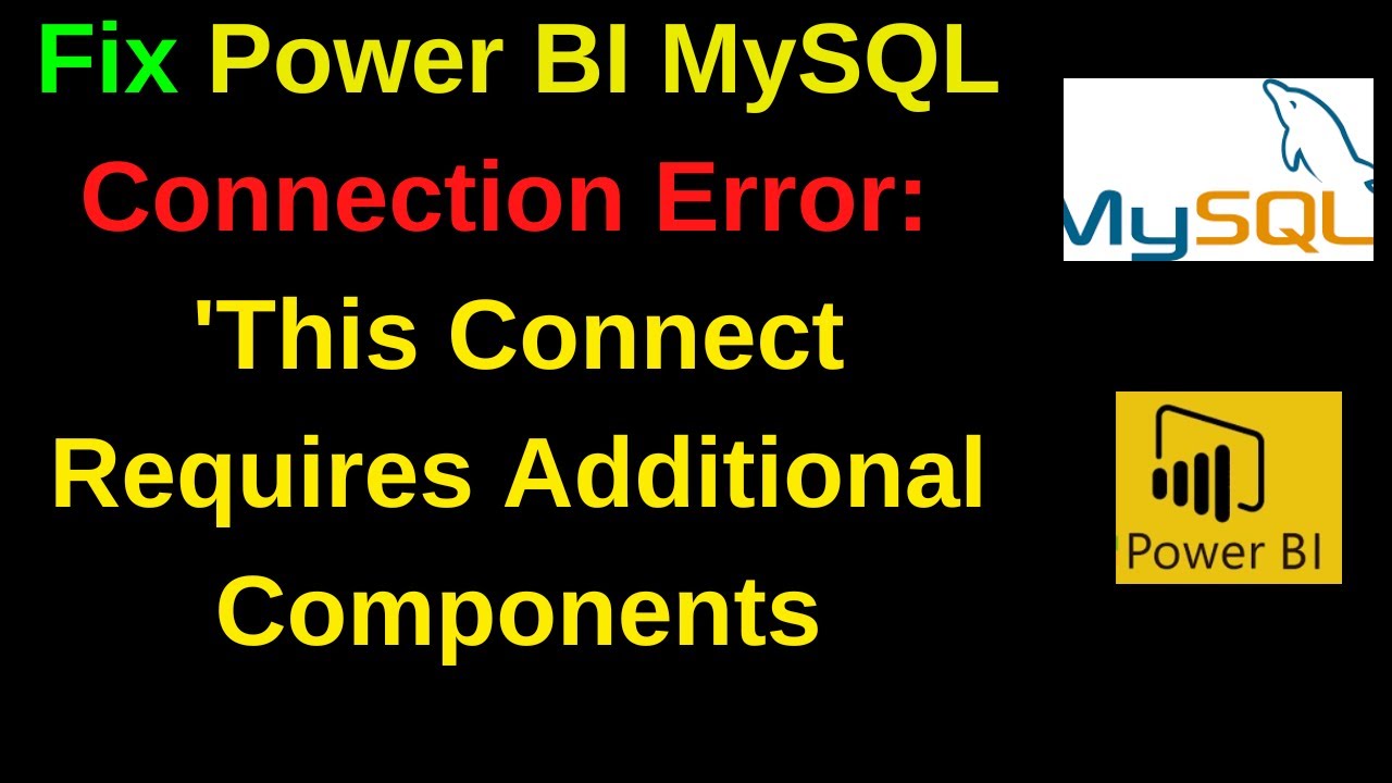 Исправление ошибки подключения Power BI MySQL: «Для этого подключения требуются дополнительные ко...