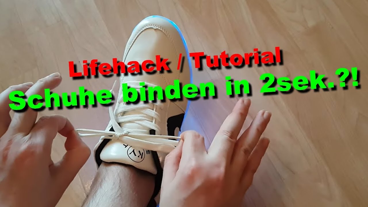 Schuhe binden in 2sekunden?! ⌚👟