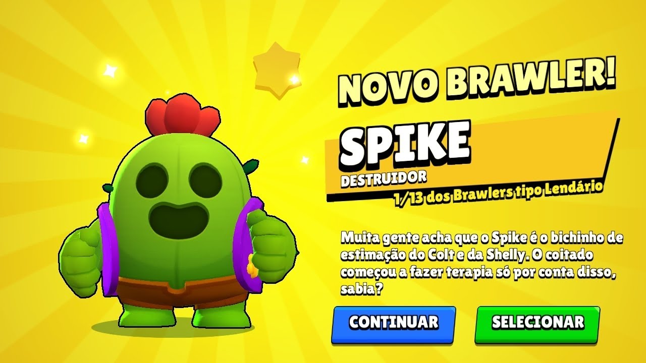 Consegui o Spikeeeeeee #brawstars