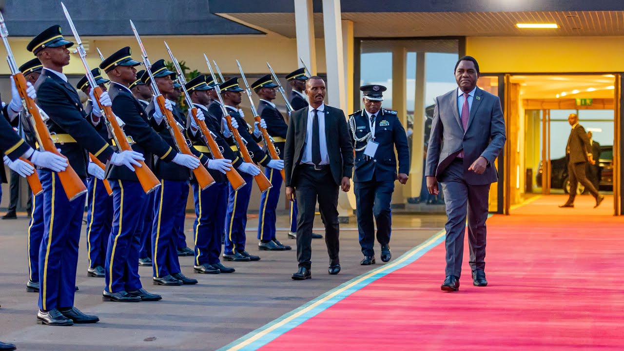 President Hichilema of Zambia concludes 2-day State visit to Rwanda || Seen off at the Airport