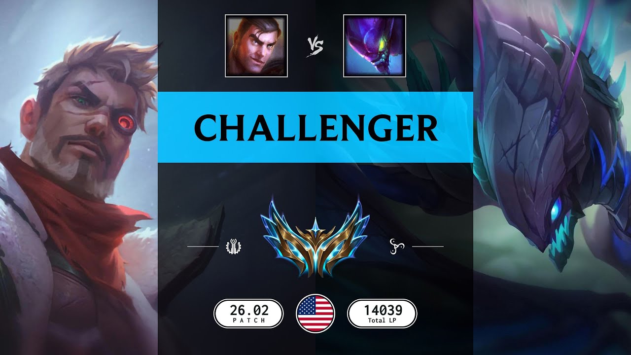 Challenger Match: Over 10.000 LP - NA server Patch 26.02