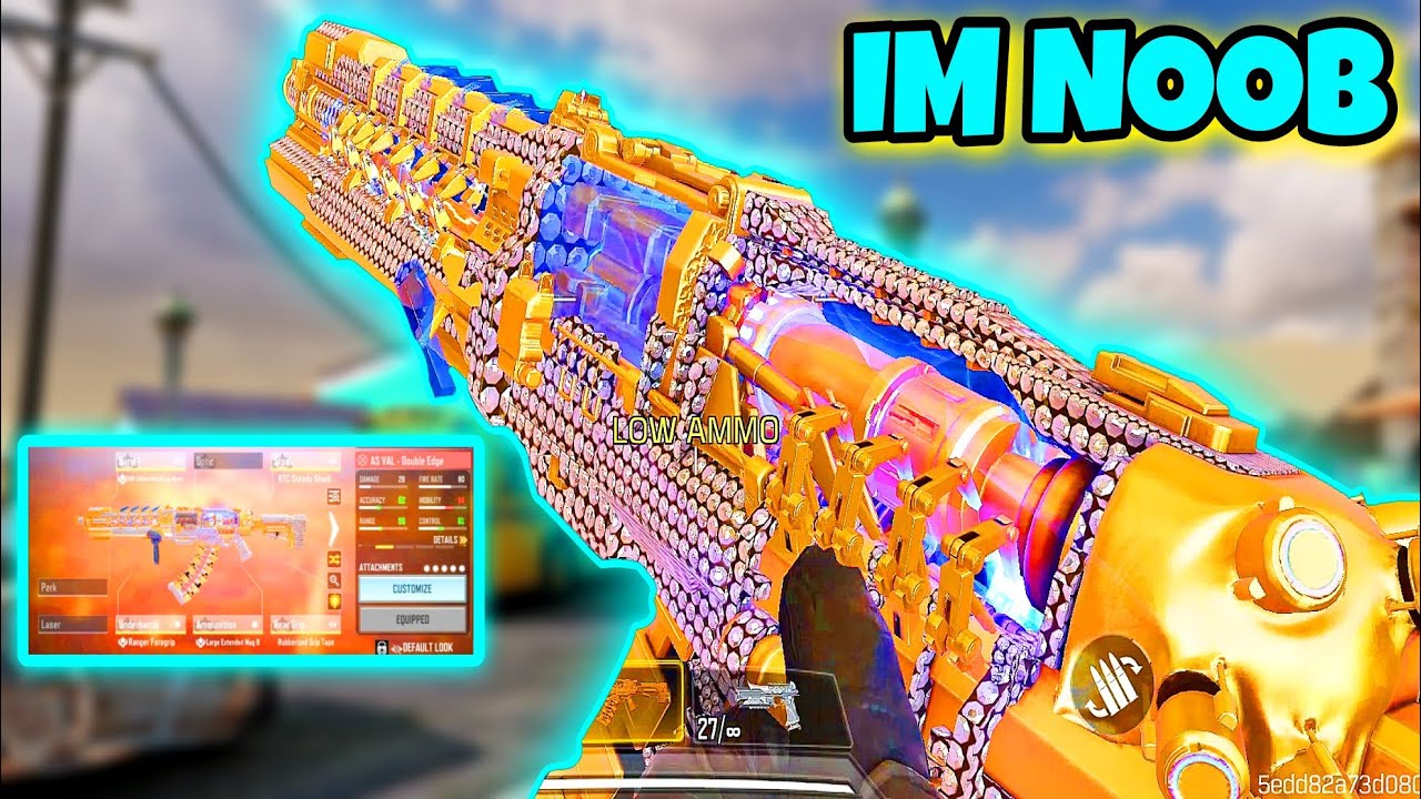 Mythic AS VAL BUFFED Gunsmith VS Squads 🤡 (IM NOOB)