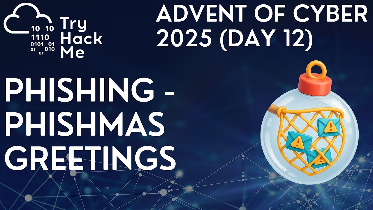 TryHackMe Предвкушение кибер-2025 (День 12): Фишинг - Фишинговые поздравления