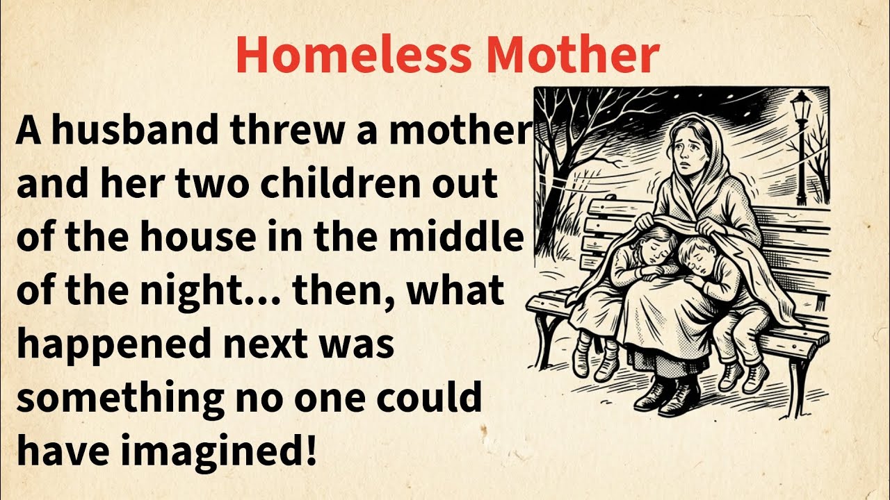 English Story Learning Level 1📜| Homeless Mother 